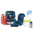 Step by Step Schulranzen-Set 2IN1 Plus „Tractor Freddy“, 9-teilig, blau, ergonomischer 19L Tornister, höhenverstellbar mit Hüft- und Brustgurt für Jungen ab der 1. Klasse