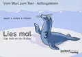Heft Lies mal 3 - Robbe, Wort zu Text, Anfangslesen, Kinderbuch, 1. Klasse