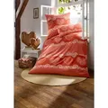Bettwäsche HEINE HOME Gr. 1, rot (rot, bedruckt), B/L: 135cm x 200cm, 2-teilige Garnitur St., 2-teilige Garnitur St., Renforcé, B/L: 80cm x 80cm, Renforcu00e9, 100% Baumwolle, Bettwäsche