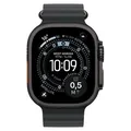 Apple Watch Ultra 3 Titan Schwarz Ocean Armband Schwarz