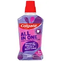 Colgate Mundspülung All In One 500 ml – für sofortige & anhaltende Frische und Kariesschutz – antibakterielle Mund- und Zahnreinigung ohne Alkohol** für optimalen Schutz