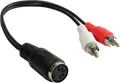 Audio Adapter 5-pol DIN Buchse an 2x Cinch Stecker, 0,2m, Good Connections®