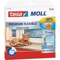 tesa tesamoll PREMIUM FLEXIBLE Silikondichtung, selbstklebend, zum Isolieren von Fenstern und Türen (0.11 kg, Transparent) (05417-00200-02)