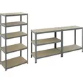 Pro-bau-tec Schwerlaststeckregal Pulverbeschichtet Tragkraft 265kg