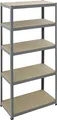 pro-bau-tec 10074 Schwerlaststeckregal 265 kg, pulverbeschichtet grau