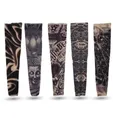 Kostümheld® Kostüm 5x Tattoo Ärmel Nylon Tattoo Sleeve Armstrumpf - Fasching / Halloween, Schnell überzuziehen
