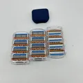 Gillette Fusion 5, 12 Ersatzblätter für Rasoio Gillette Fusion5 mit Schmierstrei
