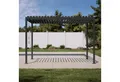 Mirador Pergola 88S Pavillon Terrassenüberdachung Anthrazit, (Packung, 1-tlg), Stahl Anthrazit verstellbares Lamellendach