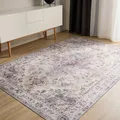 benuta Basic Waschbarer Teppich George - Multicolor 60x120 cm - Kunstfaser - Rechteckig & im Style: Vintage, Elegant, Retro - Pflegeleicht für Wohnzimmer Schlafzimmer