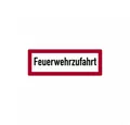 König Werbeanlagen Hinweisschild Schild Feuerwehrzufahrt, gemäß DIN 4066, Alu geprägt 210 x 594 mm