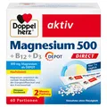 Queisser Pharma GmbH & Co. KG DOPPELHERZ Magnesium 500+B12+D3 Depot DIRECT Pell. 60 St 18390645