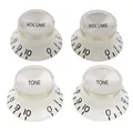 Musiclily Pro White Metric Guitar 2 Volume 2 Tone Knobs For Epiphone Les Paul SG