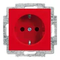 Busch-Jaeger SCHUKO Steckdosen-Einsatz rot 20 EUC-917