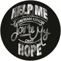 Komar | Selbstklebende Vlies Fototapete/Wandtattoo | Star Wars Help Me Obi Wan |