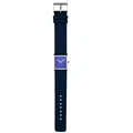 Rolf Cremer Groovy Armbanduhr, Edelstahlgehäuse 25mm x 25mm, Lederarmband 22mm in Blau, Quarzwerk, Wasserdicht 3 bar, Mineralglas, Modell 508202