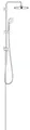 GROHE Tempesta 210 Flex - Duschsystem mit Umstellung für die Wandmontage (Wandmontage, 390 mm Duscharm,höhenverstellbar, Antikalk- System), chrom, 26381001