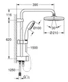 Grohe Tempesta System 210 Flex Duschsystem 26381001