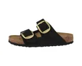 Birkenstock Arizona Big Buckle Nubukleder schmal Damen Sandale Hausschuhe, Sandaletten, Mules, Pantoffeln, Slipper