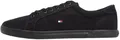 Tommy Hilfiger Herren Vulcanized Sneaker Schuhe, Schwarz (Black/Black), 47 EU
