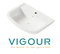 Waschtisch Hängewaschtisch Waschbecken VIGOUR 65x47cm Handwaschbecken weiß