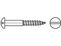 200 x Halbrund-Holzschrauben mit Schlitz DIN 96 Messing 3 x 8, CAB FASTENING