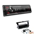 Kenwood 1-DIN Autoradio Bluetooth USB AUX für Volkswagen VW Polo 6R piano black