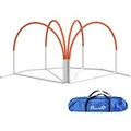 PawHut Hunde-Agility-Set PE ABS Weiß Orange 89L x 69B x 99H cm
