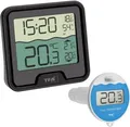TFA-Dostmann Marbella - Thermometer - Schwarz - Kunststoff - Quadratisch - 100 m - Freestanding/Wall (30.3066.01)