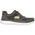 Skechers BURNS-AGOURA Sneaker Schnürschuh, Sportschuh mit Memory Foam grau 45 EU