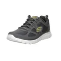 Skechers Herren Burns Agoura Sneakers, Charcoal Lime, 45 EU