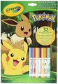 CRAYOLA - Album Aktivität und Ausmalen Pokémon, 32 Ausmalseiten und 7 waschbare Mini-Filzstifte, 04-2746