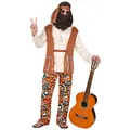 W WIDMANN MILANO Party Fashion - Kostüm Hippie, Flower Power, Reggae, Verkleidung, Karneval