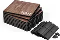 VEVOR Bodenbelag-Set, Tanzbodenfliesen, 315x315 mm, 9-teiliger ineinandergreifender Tanzboden, tragbarer Tanzübungsboden mit gepolsterter Basis (Eichenholzmaserung, 9 Quadratfuß/Karton)