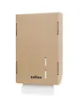 Satino by WEPA Papierhandtuchspender aus Karton I flexibel einsetzbar I Wandmontage ohne Bohren I mit 360 Blatt befüllt (1X Kartonspender - befüllt, braun)