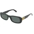 Miu Miu MU08ZS Damen-Sonnenbrille Vollrand Eckig Acetat-Gestell, schwarz
