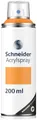 Schneider Paint-It 030 Supreme DIY Acryllack (hochdeckende Sprühfarbe, UV-beständig, 200 ml, Acrylspray für fast alle Untergründe) light orange matt