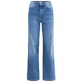 Hessnatur Bequeme Jeans ALVA High Rise Wide Leg aus Bio-Denim (1-tlg) ALVA High Rise Wide Leg aus Bio-Denim blau 29/32