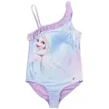 United Labels® Badeanzug Disney Die Eiskönigin Badeanzug mit Rüschen Elsa Frozen Einteiler lila 110-116