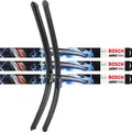 3x Scheibenwischer Wischblatt 3397118948 650mm/650mm AeroTwin SET BOSCH A948S
