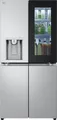 LG GMG861MBAE InstaView SLIM Multi-Door, Klasse E, 508 L, Kühlschrank mit Gefrierfach, Eis-, Crushed Ice- Wasserspender mit UVnano, Total NoFrost, Smart Inverter Kompressor, Wi-Fi, Farbe Metal Sorbet