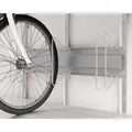 Hörmann Ecostar Fahrradhalter waagerecht für "Euroline" und "Juno" Gerätehäuser, silber, 96 x 21 cm (B x H)