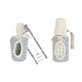 BIBS x LIBERTY Babyflaschenhülle Klein 110ml - Neopren Schutzhülle für BIBS Flaschen - Liberty Print Design, Small, Capel Ivory