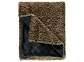 Joop! Plaid J!Leonesse, Schwarz, Beige, Hellbraun, Textil, Animalprint, 130x170 cm, Double face, Wohntextilien, Decken, Plaids