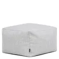 Icon Amara Hocker, Grau, Wasserabweisender Stoff, Indoor Outdoor Sitzsack, Sitzpuff Hocker mit Füllung, Riesen Fußhocker für das Wohnzimmer, Schlafzimmer, Garten