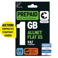 congstar Prepaid ALLNET XS SIM-Karte ohne Vertrag –1 GB im D-Netz Qualität für Wenigsurfer I 5G mit 25 Mbit/s, 10€ Startguthaben, Telefon & SMS Flat in alle dt. Netze, EU-Roaming inkl., ohne Vertrag.