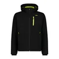 CMP MAN Jacket Zip Hood Nero-Acido - 58