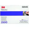 3M Wetordry 401Q Schleifpapierstreifen 140mm x 230mm Wasserfest P2500 VPE: 50 Stück (02045)