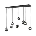 Fischer & Honsel Bala LED Pendelleuchte 8-fach G9 Warmweiss Glas rauchfarben