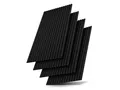 JUSKYS Wandpaneele Akustik 4er Set (120x60 cm, Schwarz) 2.88 m²