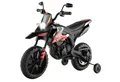 COSTWAY Elektro-Kindermotorrad, mit Stützrädern & Musik, 5,5-6 km/h